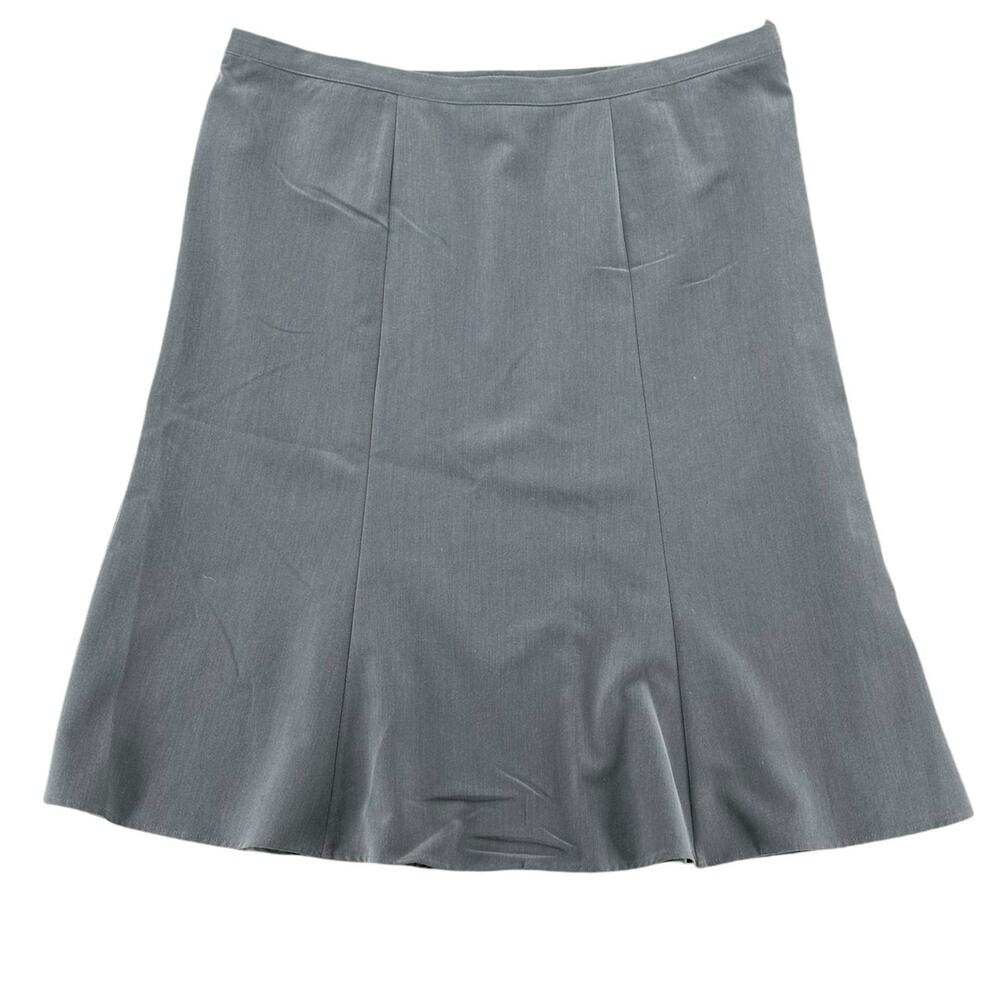 Southern Lady Skirt Womens 22W Gray A-Line Stretch Mature Churchβ Office Work